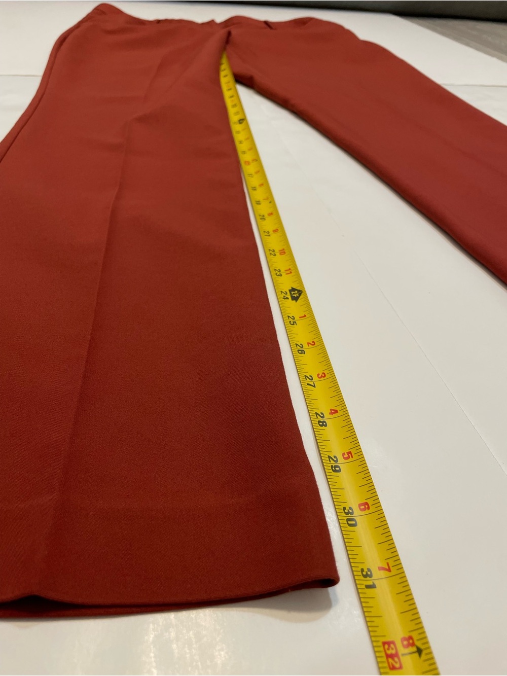 Express Editor Dress Pants Trousers Rust Red Size 12 - Picture 4 of 11
